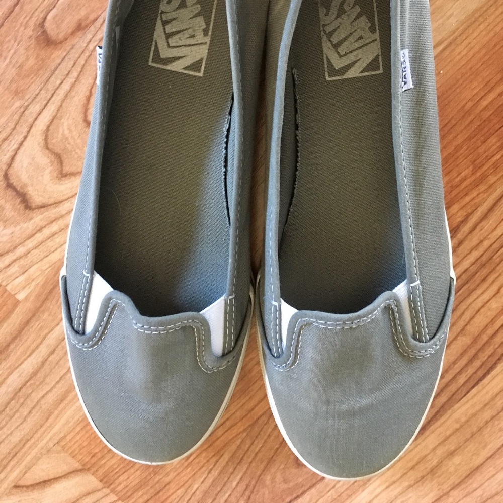 Vans lo pro slip on gray shoes sz 8